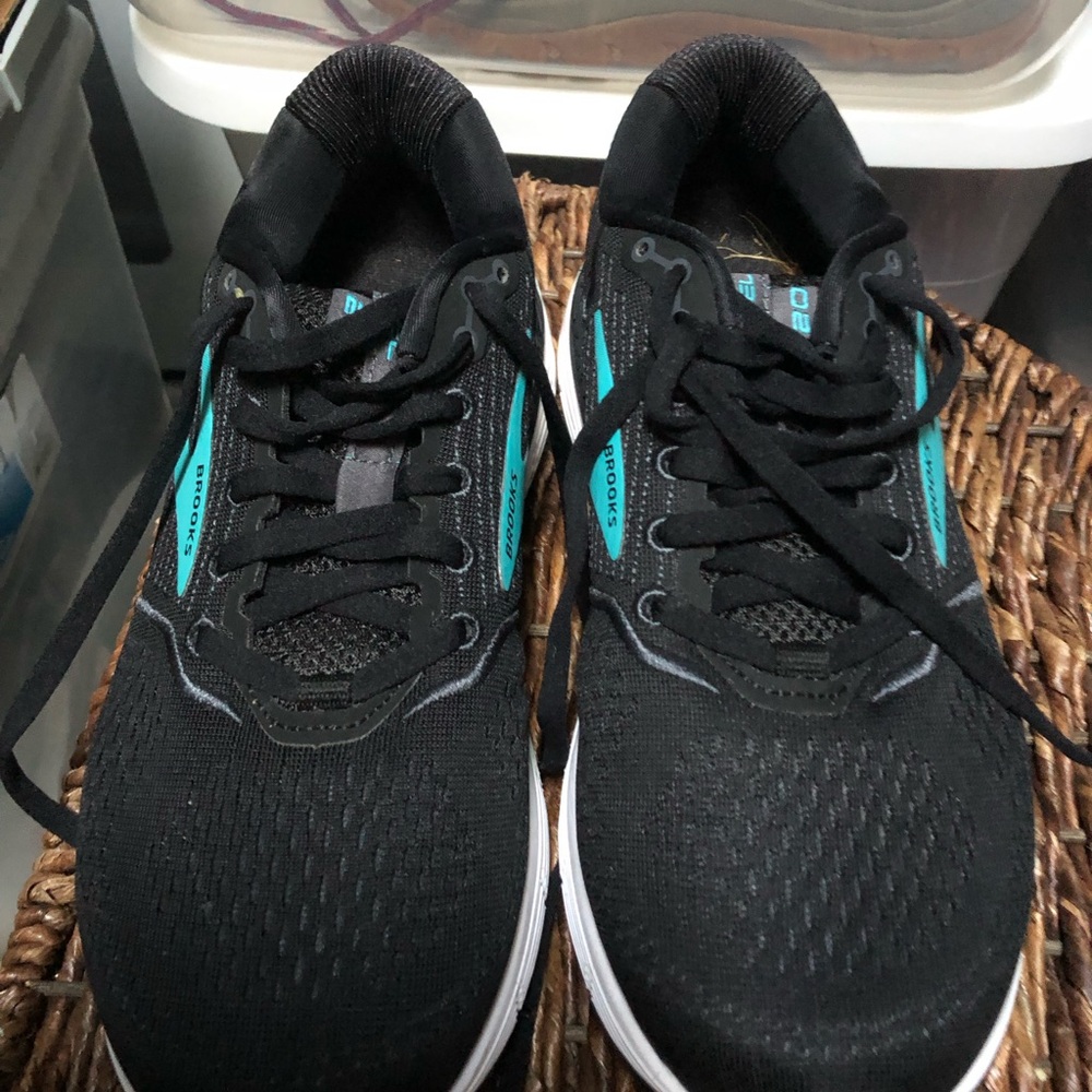 Brooks Black and Teal Athletic Sneakers - Picture 3 of 3